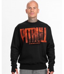 Pit Bull Bluza Orange Dog Crewneck Black