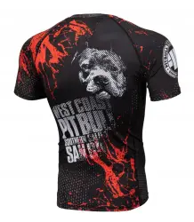 Pit Bull Rashguard Blood Dog Shortsleeve