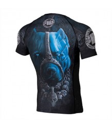 Pit Bull Rashguard Skull Dog 18 Shortsleeve