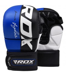 RDX Rękawice MMA T6 Sparring Sparingowe Blue