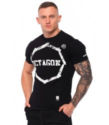 T-Shirt Koszulka Octagon Logo Smash Czarna