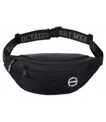 Octagon Saszetka Nerka Logo Guma Black