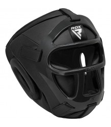 RDX Kask Ochronny Bokserski T1 Z Usuwaną Kratką Black