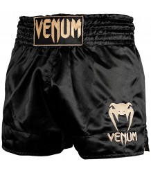 Venum Spodenki Muay Thai Classic Shorts Black Gold