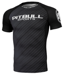 Pit Bull Rashguard Krótki Rękaw Shortsleeve Raster Grey