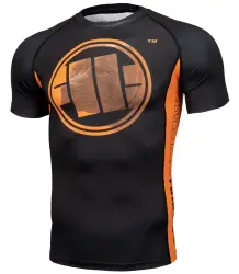Pit Bull Rashguard Krótki Rękaw Shortsleeve Orange Dog 2020