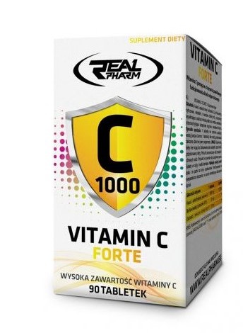 Zdjęcia - Witaminy i składniki mineralne Real Pharm Vitamin C Forte 90tabl. Odporność 