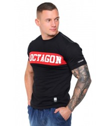 Octagon T-Shirt Koszulka Middle Black