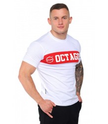 Octagon T-Shirt Koszulka Middle White