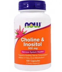 Now Foods Choline And Inositol 500 Mg - 100 Kapsułek