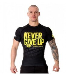 Poundout Rashguard Never Give Up Koszulka Termoaktywna