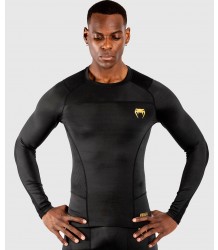 Venum Rashguard G-fit Loongsleeve Black/Gold