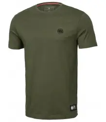 Pit Bull T-Shirt Koszulka Slim Fit Small Logo Olive