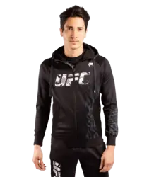 UFC Venum Bluza Z Kapturem Authentic Fight Week Zip Black
