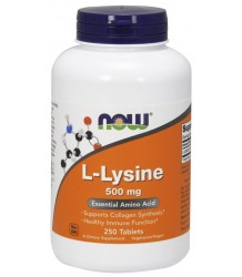 Now Foods L-Lysine L-Lizyna 500 Mg - 250 Tab