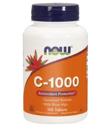 Now Foods Witamina C-1000 - Przedłużone Uwalnianie - 100 Tabletek
