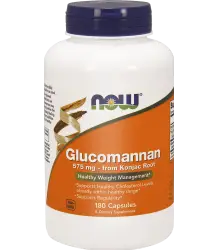 Now Foods Glucomannan - Błonnik Z Korzenia Konjac - 575 Mg - 180 Kapsułek Żelowych Wagi Ciała* - 227 G