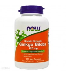 Now Foods Ginkgo Biloba Double Strength 120mg 200vcaps