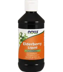 Data ważności 05.2025 Now Foods Elderberry Liquid - Czarny Bez (Sok) - 237 Ml