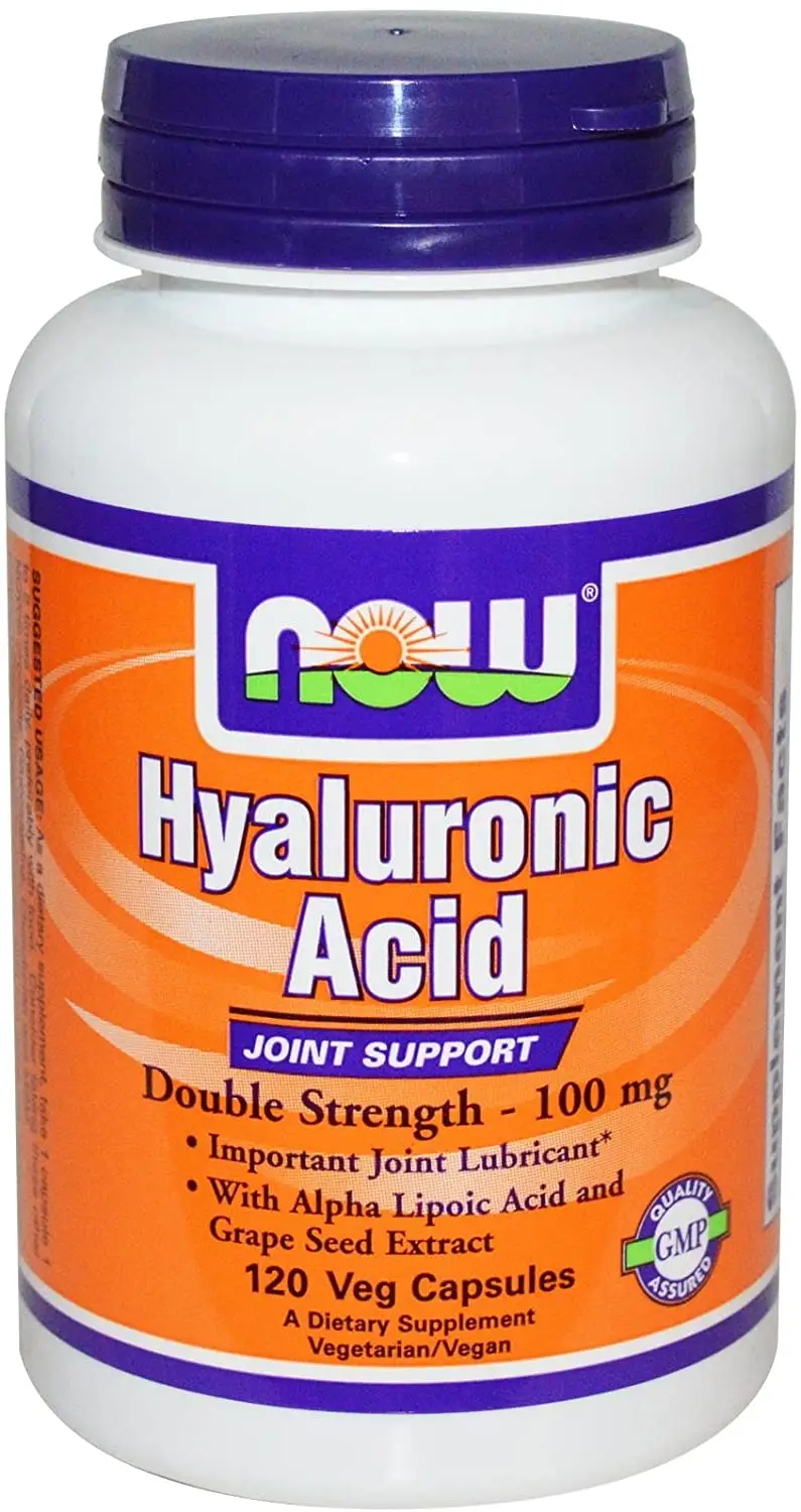 Фото - Вітаміни й мінерали Now Foods Hyaluronic Acid With Msm Double Strenght 100mg - 120 Vcaps 
