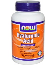 Now Foods Hyaluronic Acid With Msm Double Strenght 100mg - 120 Vcaps