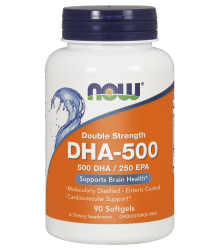 Now Foods Dha-500 - 180 Softgels