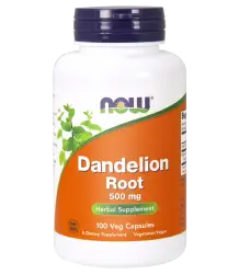 Now Foods Dandelion - Mniszek Lekarski - Ekstrakt 500 Mg - 100 Caps