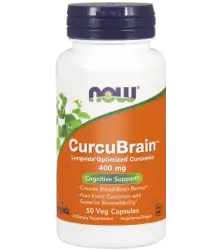 Now Foods Curcubrain 400 Mg - 50 Vcaps