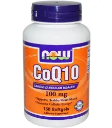 Now Foods Koenzym Q10 100 Mg + Vit E - 150 Softgels