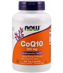 Now Foods  Koenzym Q10 100 Mg + Głóg - 180 Vcaps