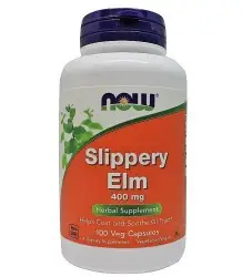 Now Foods - Slippery Elm (Wiąz Czerowny) 400mg 100 Kapsułek