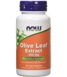 Now Foods Olive Leaf Extract - Liść Oliwny Ekstrakt - 500 Mg - 60 Vcaps