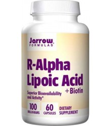 Jarrow Formulas R-Alpha Lipoic Acid+ Biotin 60 Kapsułek