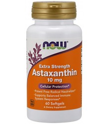 Now Foods Astaxanthin 10 Mg - Astaksantyna - 60 Kapsułek Wegetariańskich