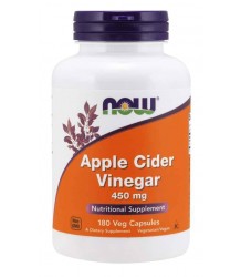 Now Foods Apple Cider Vinegar Ocet Jabłkowy 450mg- 180 Kapsułek