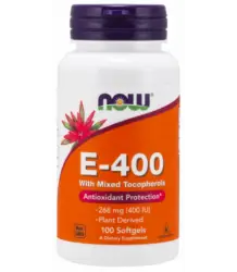 Now Foods Vitamin Witamina E-400 Witamina E (Mieszanka Tokoferoli)- 100 Kapsułek