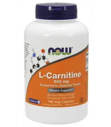 Now Foods L-Carnitine 500 Mg - 180 Kapsułek