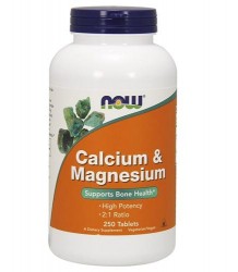 Now Foods Calcium & Magnesium- 250 Tabletek