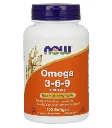 Now Foods Omega 3-6-9 1000 Mg 100 Kapsułek