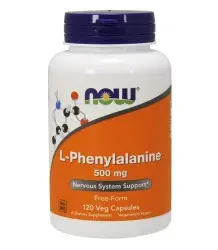 Now Foods L-Phenylalanine-L-Fenyloalanina  500mg- 120 Kapsułek
