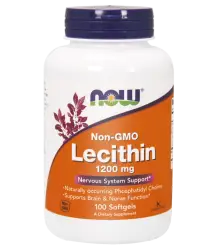 Now Foods Non Gmo Lecithin -Lecytyna Bez Gmo 1200mg 100 Kapsułek
