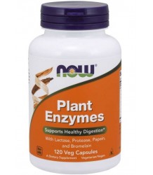 Now Foods Plant Enzymes - Enzywmy Trawienne -120 Kapsułek