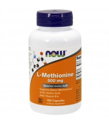 Now Foods L-Methionine 500 Mg- 100 Kaps