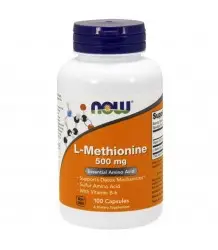 Now Foods L-Methionine 500 Mg- 100 Kaps