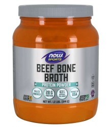 NOW FOODS BONE BROTH- BEEF POWDER 544G