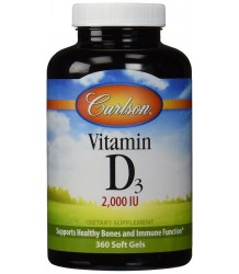 Carlson Labs Vitamin D3 2000 Iu - 360 Kapsułek