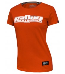 T-Shirt Koszulka Damska Pit Bull Classic Boxing Orange