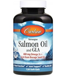 CARLSON LABS Norwegian Salmon Oil And GLA 120 vcaps