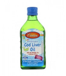 CARLSON LABS Kid's Cod Liver Oil Bubble Gum 250 ml.