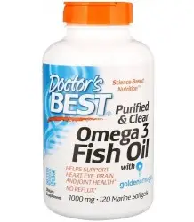 Doctor's Best Purified & Clear Omega 3 Fish Oil 120 Softgels